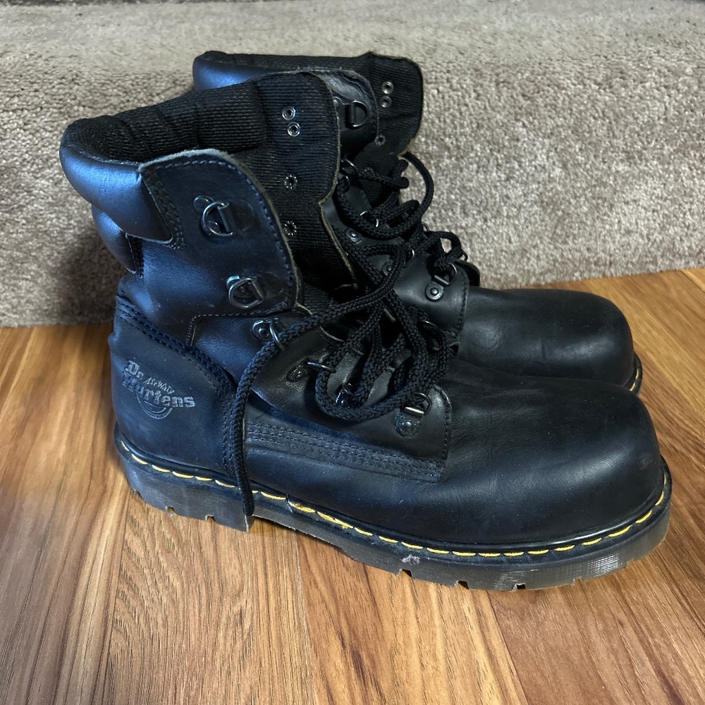 SOLD! Dr Martens Mens Steel Toe Work Boots Sz 11
